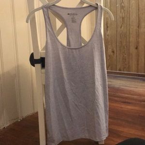 Ideology exercise tank color silver ice